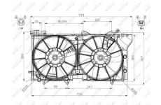 Větrák, chlazení motoru NRF 47573