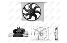 Ventilátor chladenia motora NRF 47686