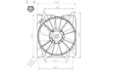 Větrák, chlazení motoru NRF 47935