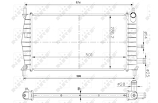 Chladič, chlazení motoru NRF 50131A