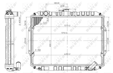 Chladič, chlazení motoru NRF 503486