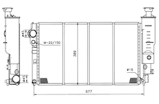 Chladič, chlazení motoru NRF 50401