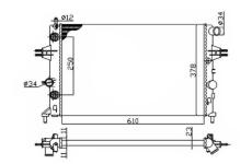 Chladič, chlazení motoru NRF 50562A