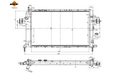 Chladič, chlazení motoru NRF 506616A