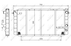 Chladič, chlazení motoru NRF 507333