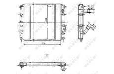 Chladič motora NRF 507344