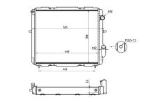 Chladič motora NRF 507345A