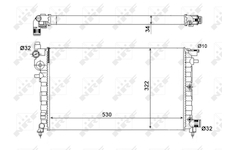 Chladič, chlazení motoru NRF 509502A