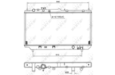 Chladič motora NRF 509511