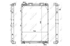 Chladič, chlazení motoru NRF 509537X