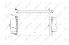 Chladič, chlazení motoru NRF 509644