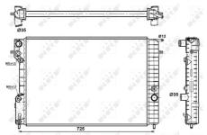 Chladič motora NRF 509689