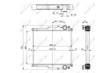 Chladič, chlazení motoru NRF 509767