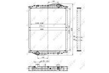Chladič, hnací baterie NRF 509888