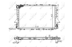 Chladič, chlazení motoru NRF 51320A