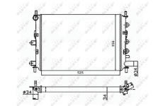 Chladič, chlazení motoru NRF 514436A