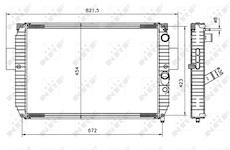 Chladič, chlazení motoru NRF 51564