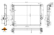 Chladič, chlazení motoru NRF 51577A