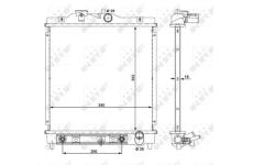 Chladič, chlazení motoru NRF 516355