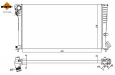 Chladič, chlazení motoru NRF 519510A