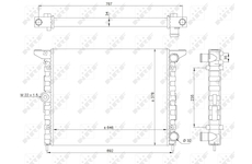 Chladič, chlazení motoru NRF 519523