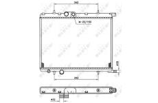 Chladič motora NRF 519524