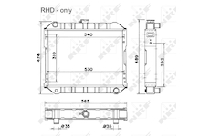 Chladič, chlazení motoru NRF 52038