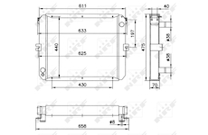Chladič, chlazení motoru NRF 52202