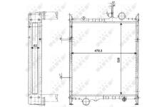 Chladič, chlazení motoru NRF 523373