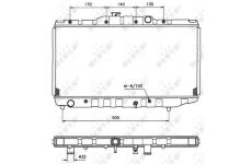 Chladič motora NRF 526711