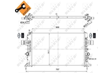 Chladič, chlazení motoru NRF 53000