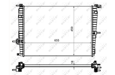 Chladič, chlazení motoru NRF 53011