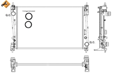 Chladič, chlazení motoru NRF53017