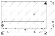 Chladič, chlazení motoru NRF 53018