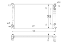 Chladič, chlazení motoru NRF53023