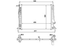 Chladič, chlazení motoru NRF53028