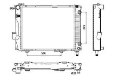 Chladič, chlazení motoru NRF 53030