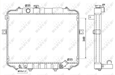 Chladič motora NRF 53034