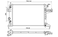 Chladič, chlazení motoru NRF 53035