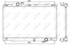 Chladič, chlazení motoru NRF 53039