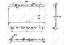 Chladič, chlazení motoru NRF 53056