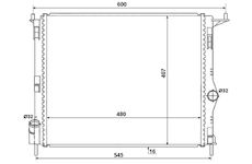 Chladič, chlazení motoru NRF 53069A