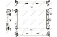 Chladič, chlazení motoru NRF 53113