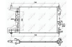 Chladič, chlazení motoru NRF 53122