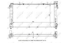 Chladič, chlazení motoru NRF 53156