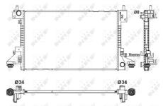 Chladič motora NRF 53160