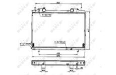 Chladič, chlazení motoru NRF 53200