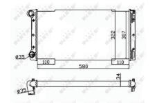 Chladič, chlazení motoru NRF 53229