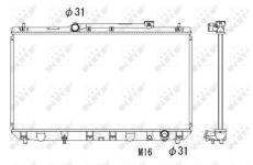 Chladič motora NRF 53307