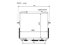 Chladič, chlazení motoru NRF 53368